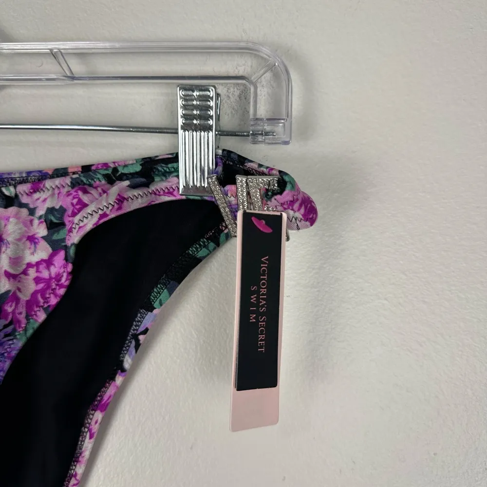 Victoria's Secret Vintage Floral Bikini Set Studded Top And Bottom Swim Sz M-L - Image 7