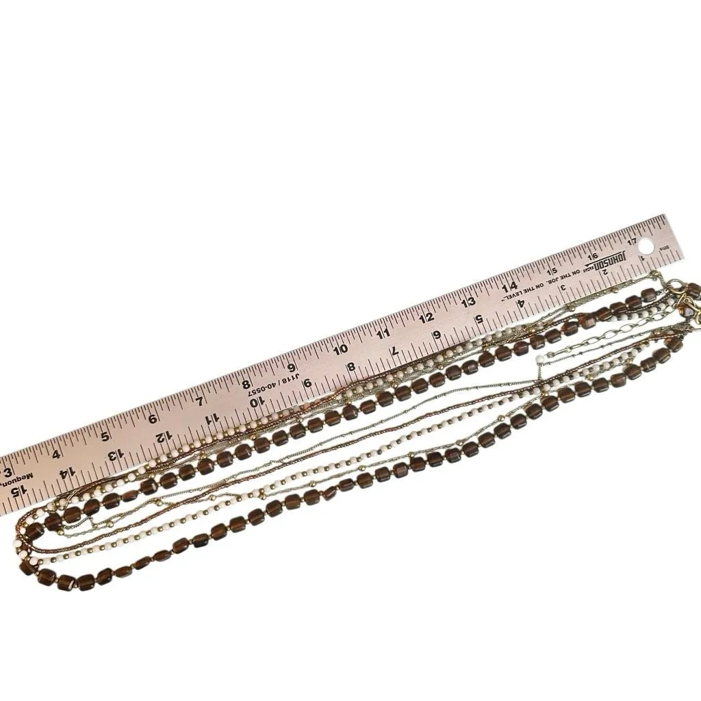 Premier Designs Amber Glass  Multi-Strand Necklace - Image 6