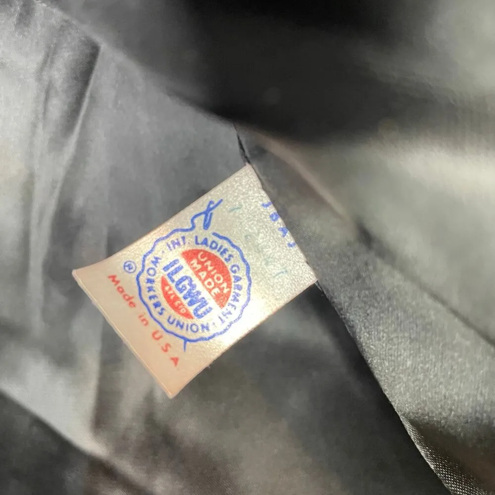 Vintage 70s Young Quinlan Black Persian Lamb Swing Coat Retro 60s Womens M L Size M - Image 8