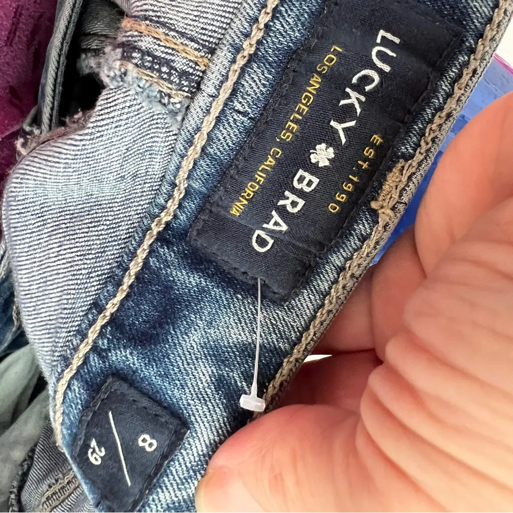 Lucky Brand Blue crop skinny Jeans 8/29 NWOT - Image 9