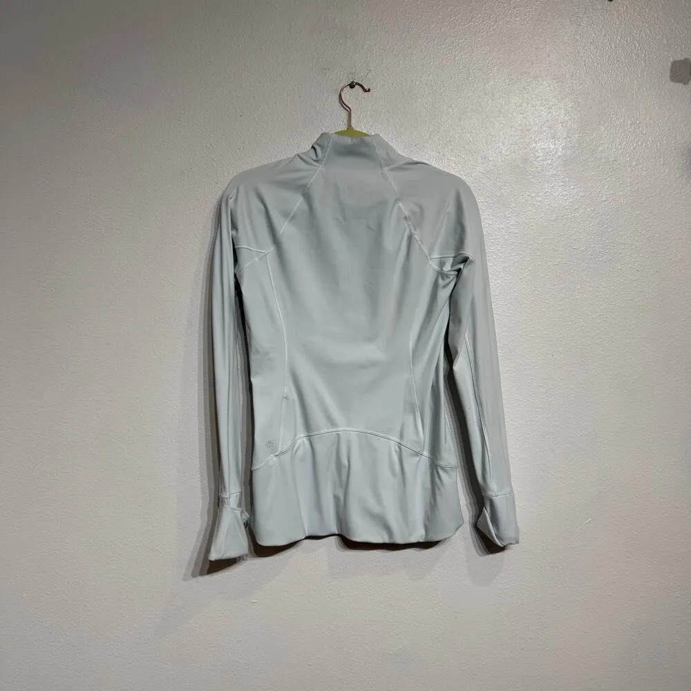 Athleta Light Blue Quarter Zip Top Sz XS - Image 10