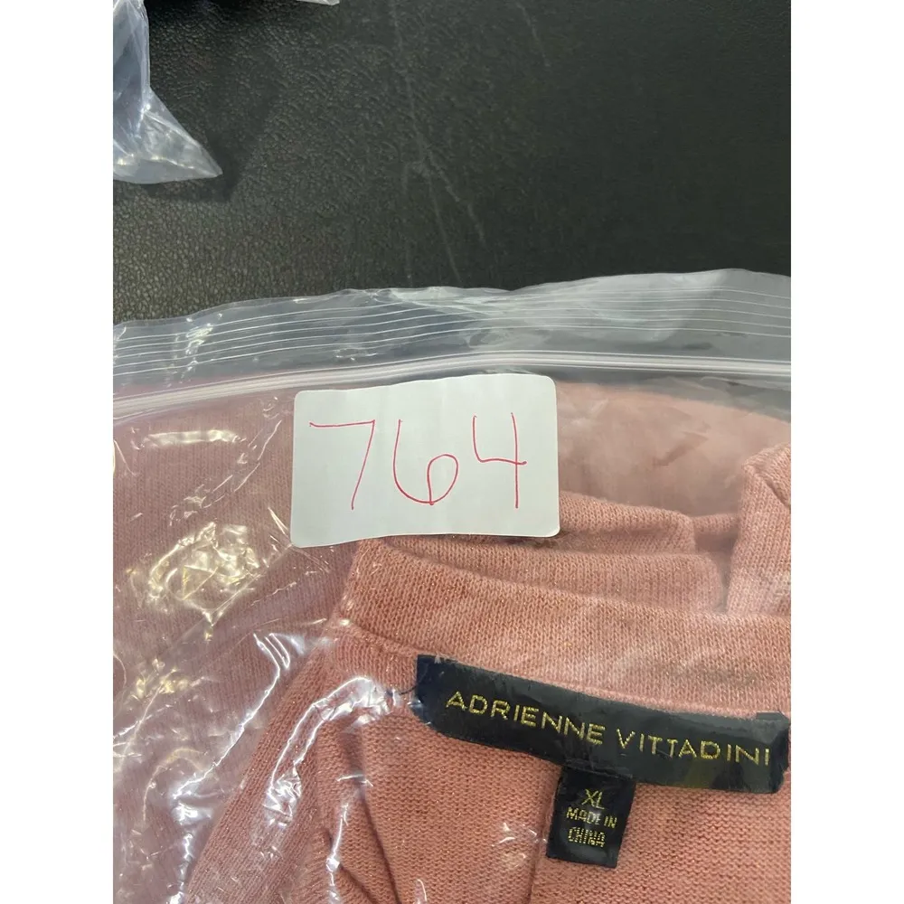 Adrienne Vittadini Metallic Embellished Sweater Women XL Soft Stretch Scoop Neck - Image 12