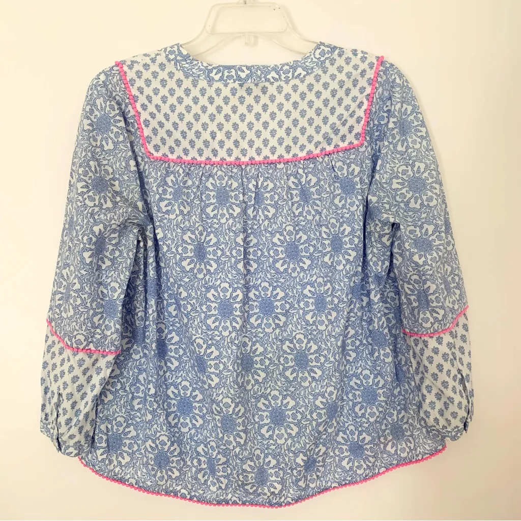 Vineyard Vine Medallion Top Blue Size M - Image 3