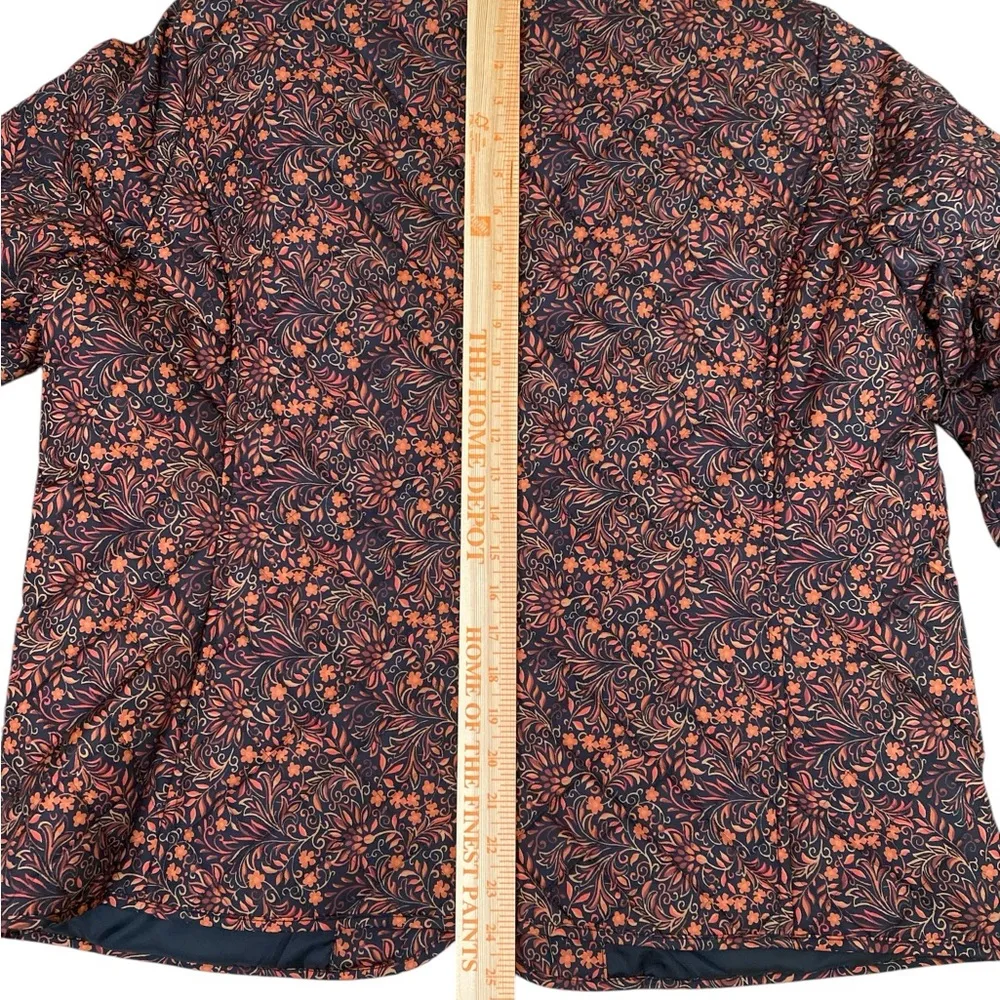 Fall floral quilted collarless jacket Grandmacore cottagecore - Image 4