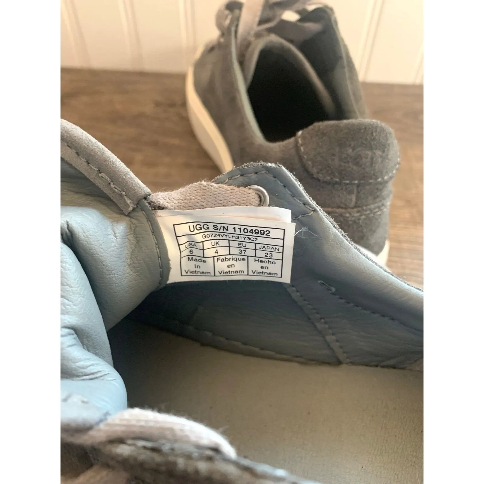 UGG Zilo Geyser Suede Sneaker Shoes | Size US 6 - Image 7