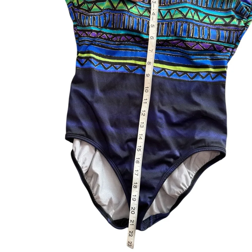 Vintage retro one piece Blue Size 12 - Image 5