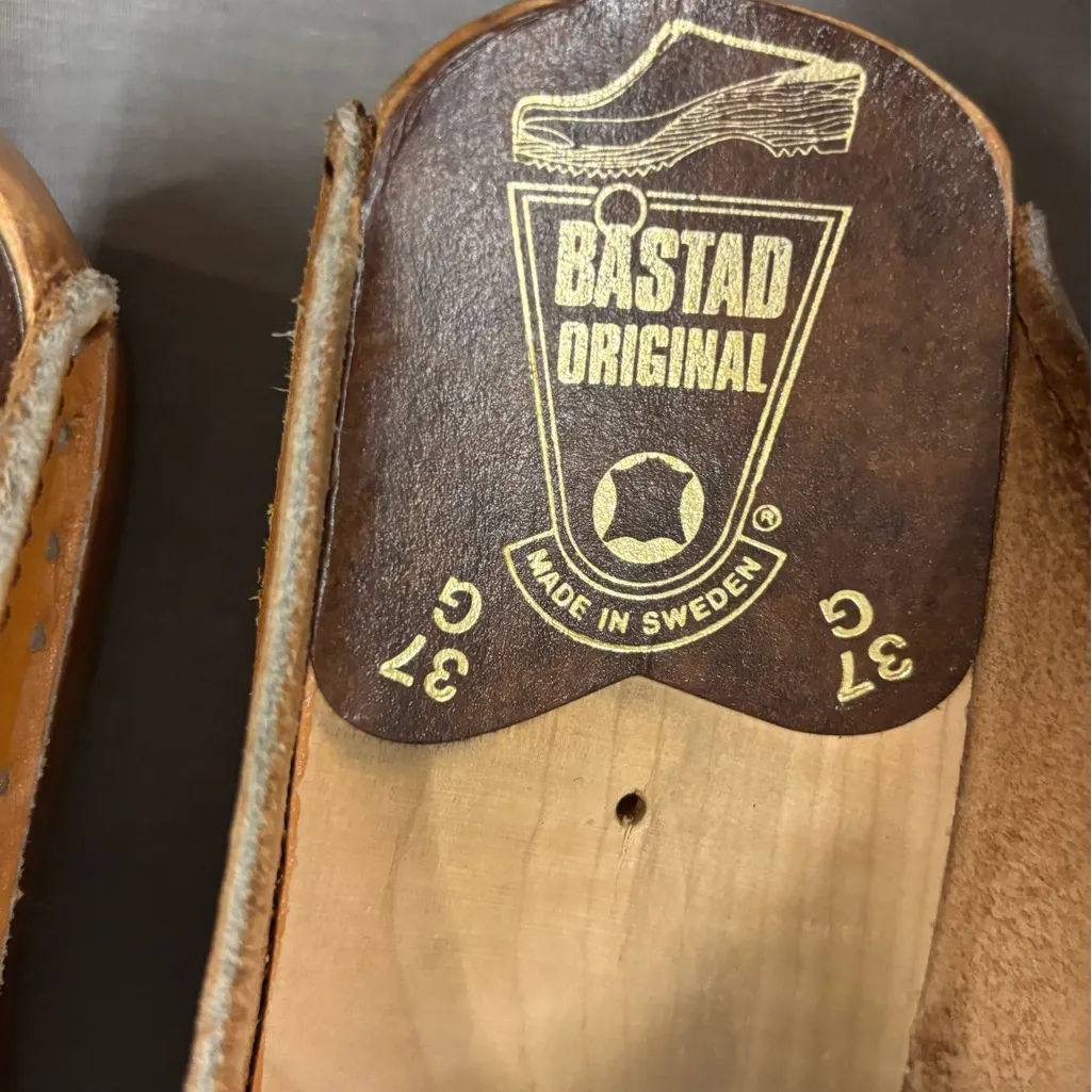 Bastad original Tofeln Brown Leather Sandals with Buckle Straps Womens 37 Size 7 - Image 4