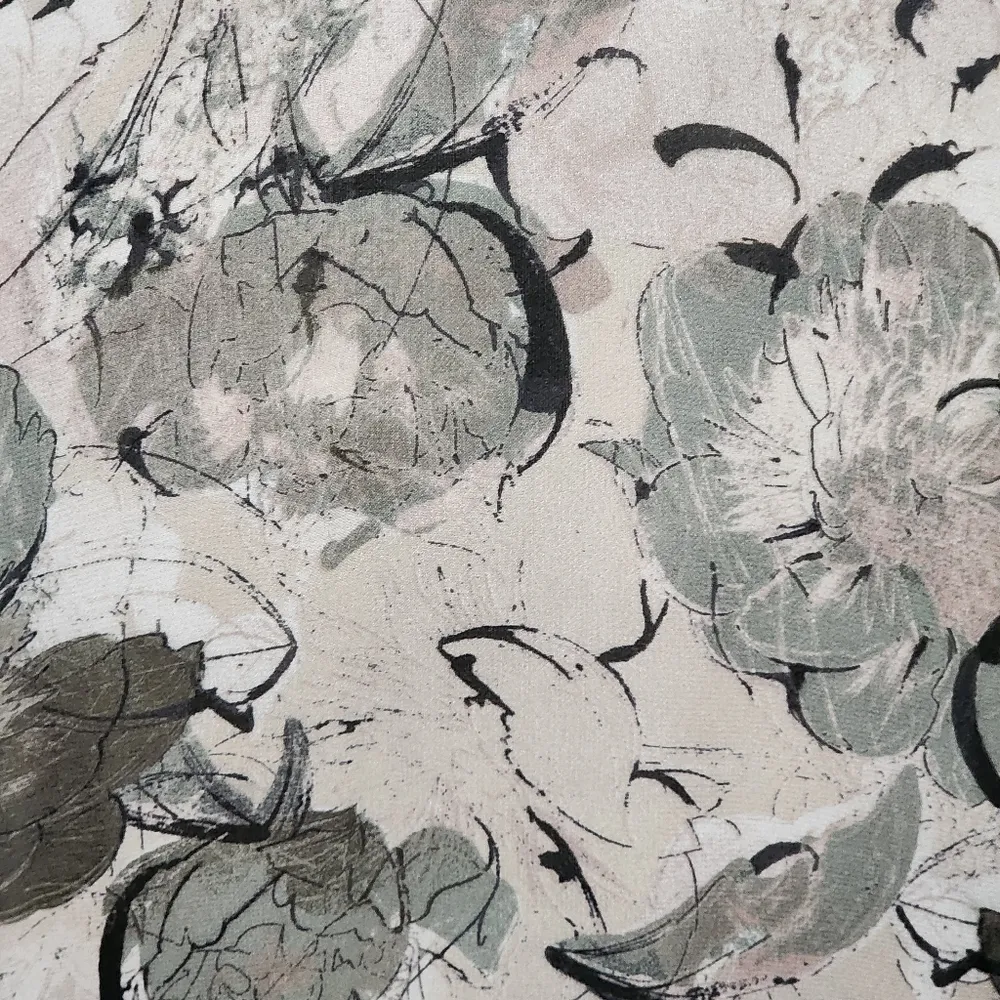 Nordstrom Hinge Sage Painterly Floral Halter Maxi Dress Size Medium - Image 3