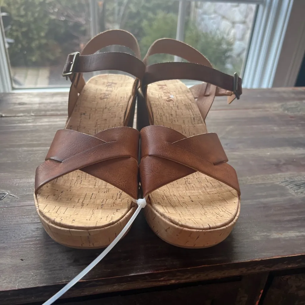 Korks denica wedge sandals size 10 - Image 8