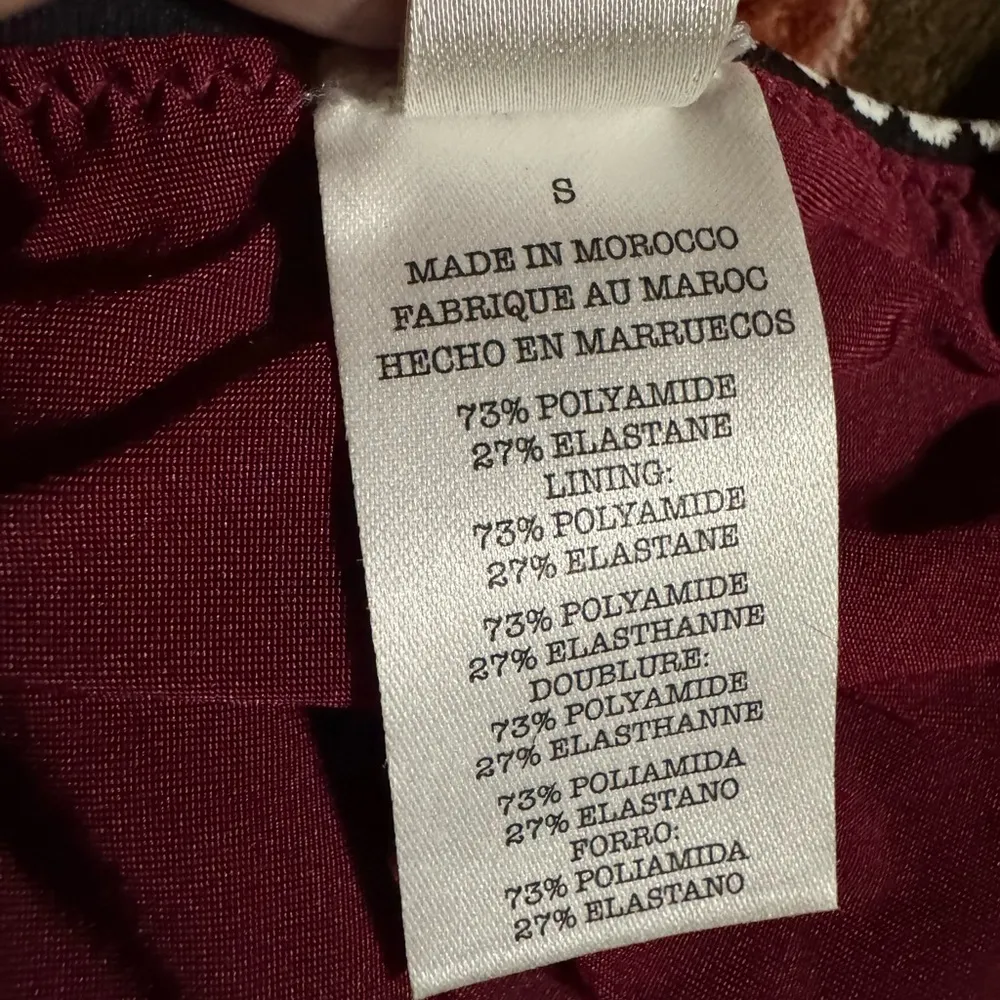 Lemlem Lena Side Tie Bikini Bottom Burgundy Size Small NWT - Image 8