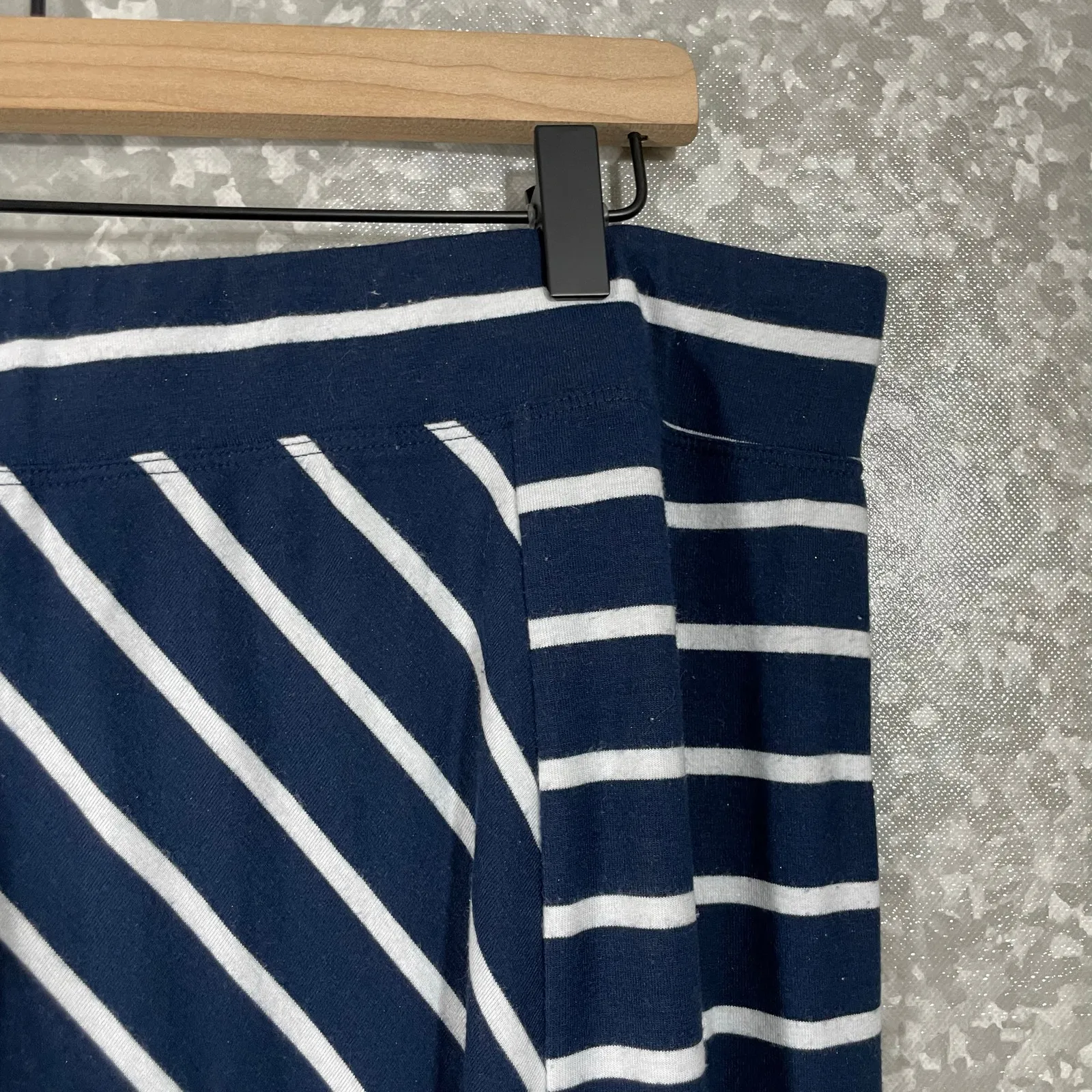 Dressbarn Women's Plus Size Blue Striped Midi Skirt - Size 18/20 - Casual Style - Image 6