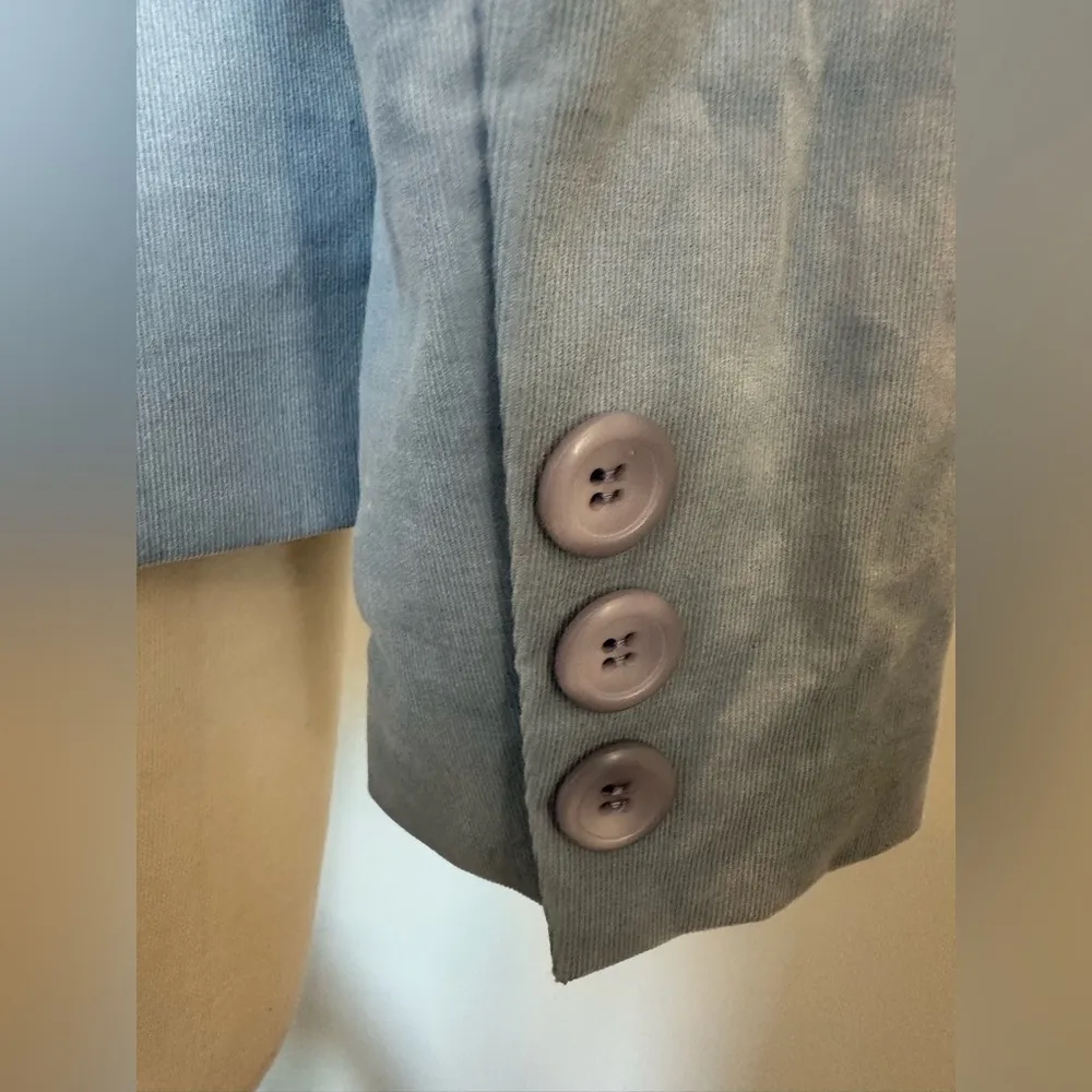 Pendleton sky blue 2 button velvet courdaroy ladies blazer Size XSmall - Image 5