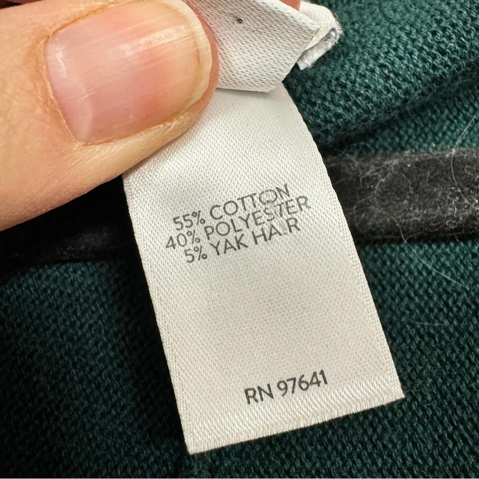 J Jill Green Long Sleeve Mini Sweater Dress Womens XS Preppy Fall Forest A Line - Image 2