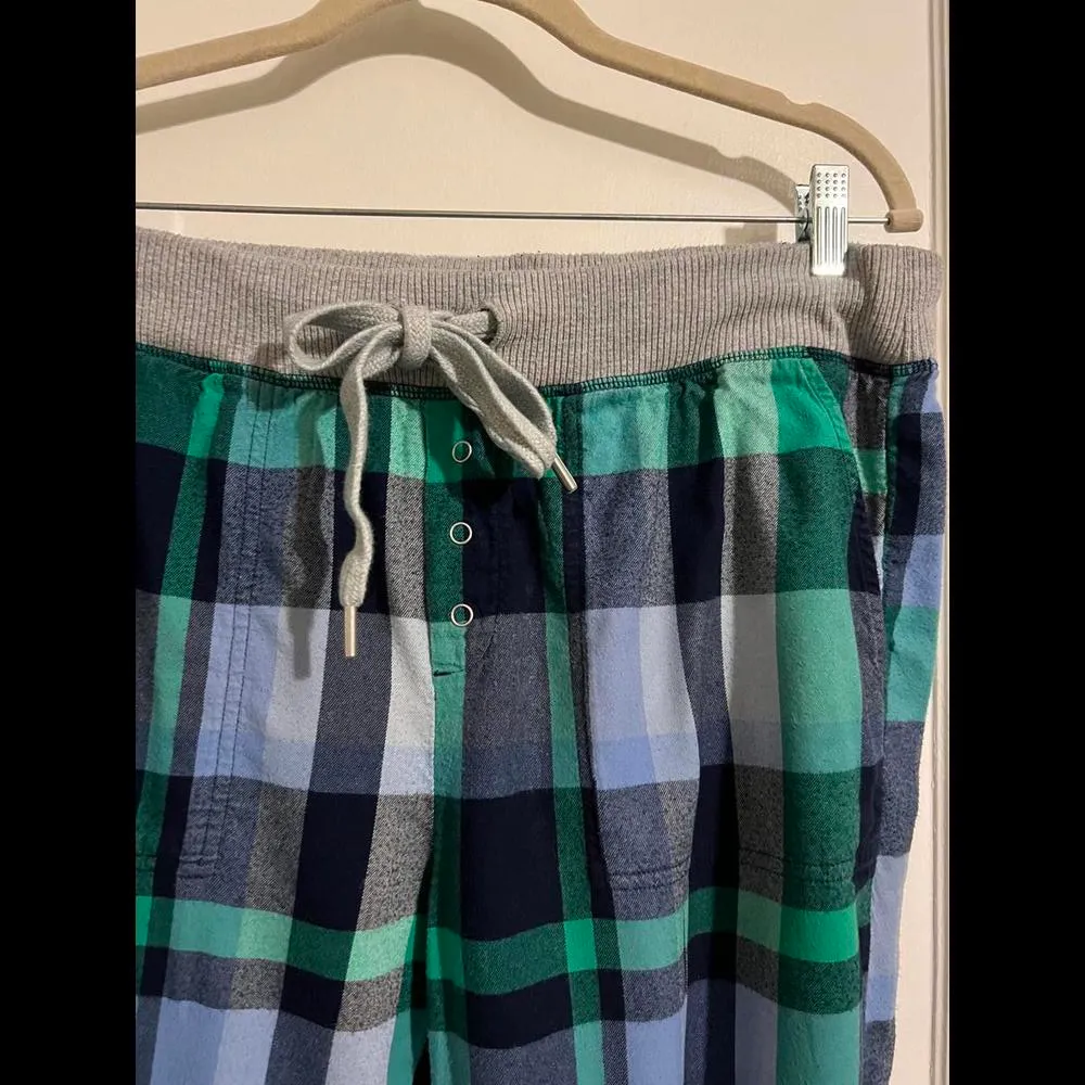 Aerie Plaid Flannel Jogger Pants - Medium Long - Image 2