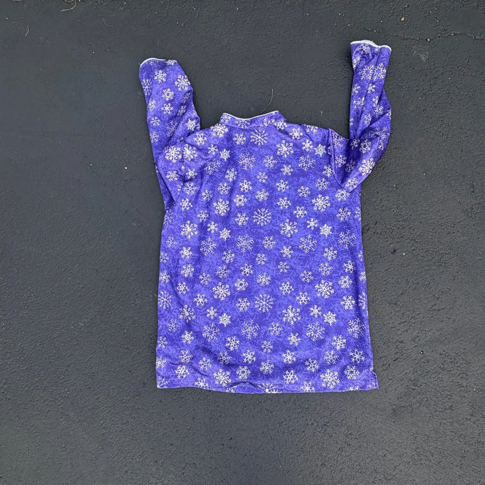 Vtg‎ American Girl Purple Snowflake Holiday Pajama Top Asian Style Doll Size XL - Image 7