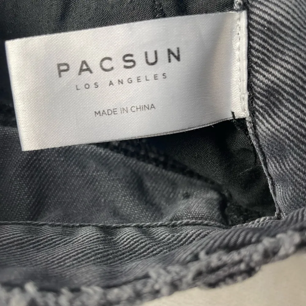 Pacsun Shorts Size 28 High Rise Festival Women's Grey Frayed - Image 9