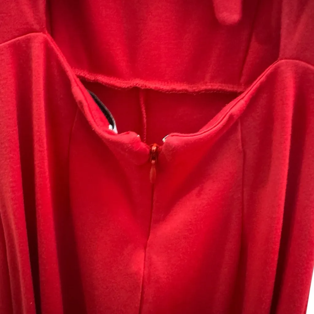 & Other Stories Red Spaghetti Strap Open Back Jumpsuit - Image 7