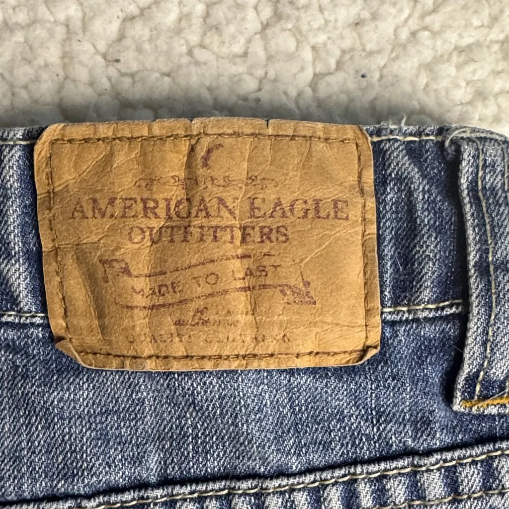American Eagle Outfitters Light Blue Denim Mini Skirt - Image 7