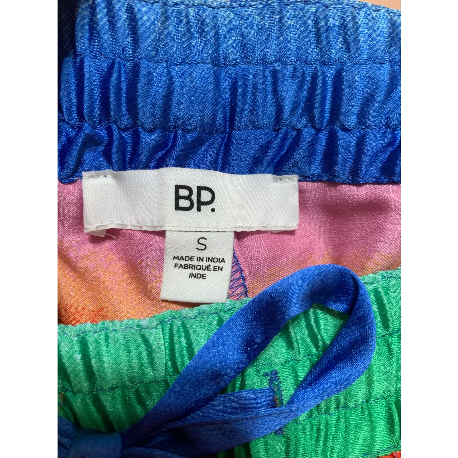 Bp. Be Proud‎ By Bp Gender Inclusive Satin Shorts In Red Multi Rainbow Ombre S - Image 4