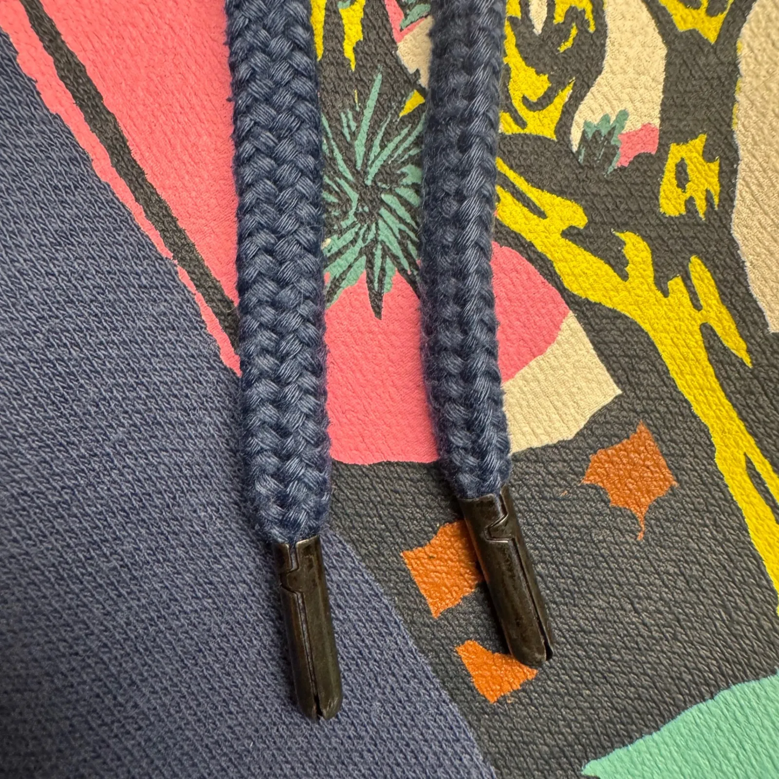 The North Face Graphic Hoodie Sweatshirt Blue Desert Landscape Print women S - Image 5