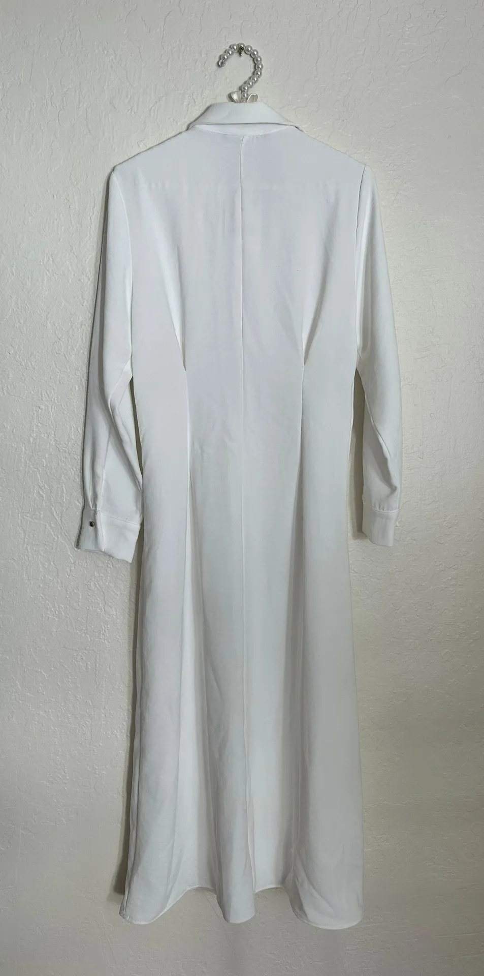 Collard MIDI Shirt Dress - Image 7