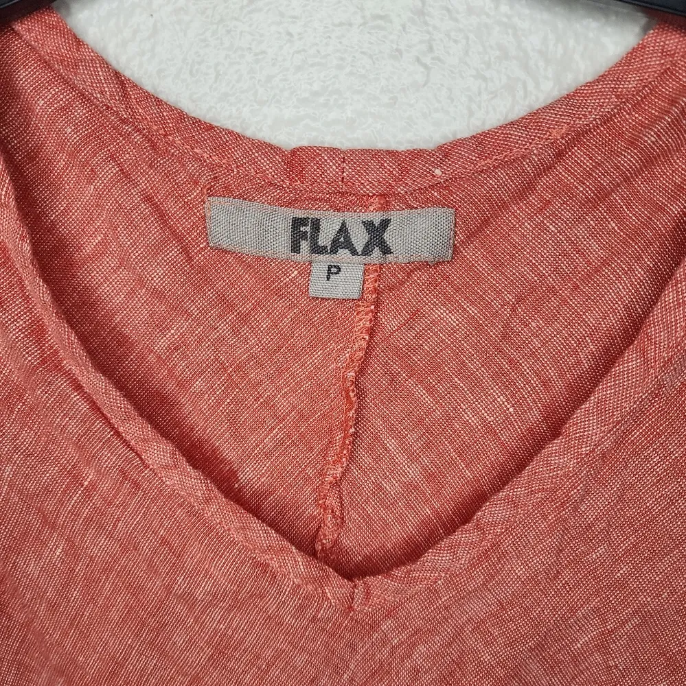 Flax Linen Sleeveless Tunic Top - Image 2