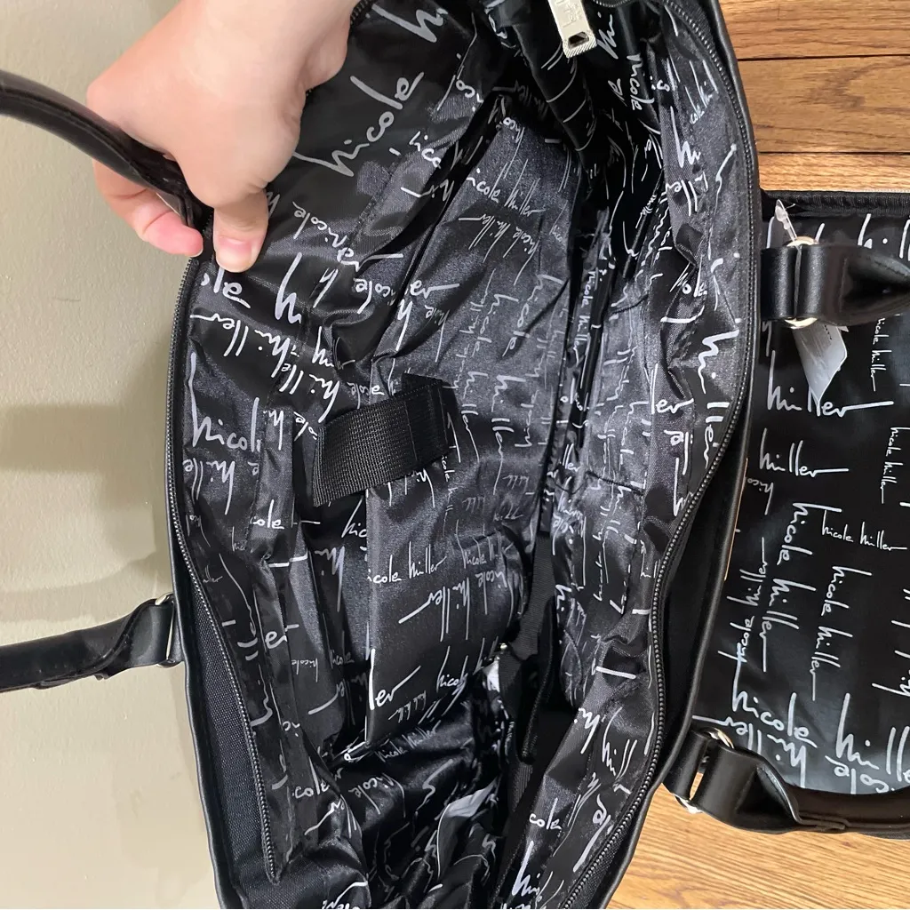 Nicole Miller Ariella Collection Quilted Tote Bag Black Women’s One Size NWT - Image 8