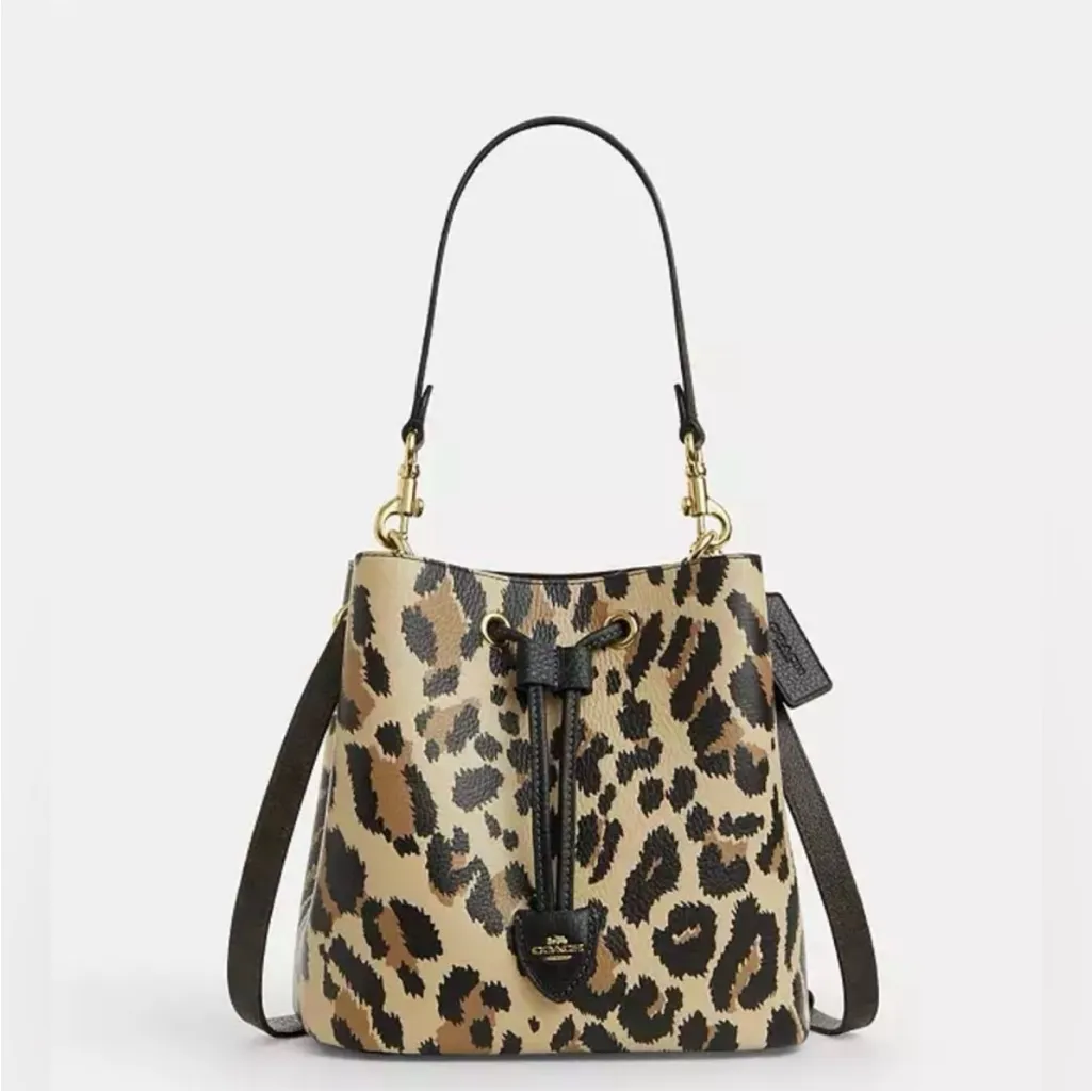 Coach  Rowan Bucket Bag With Leopard Prin
# CCD03 - Image 2
