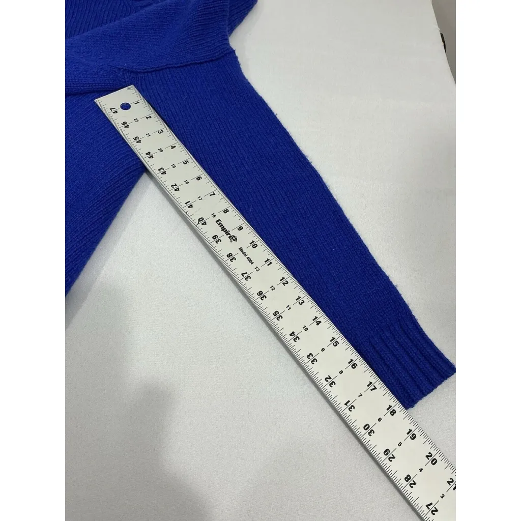 Womans J. Crew XS Blue Pullover Crewneck Sweater - Image 7