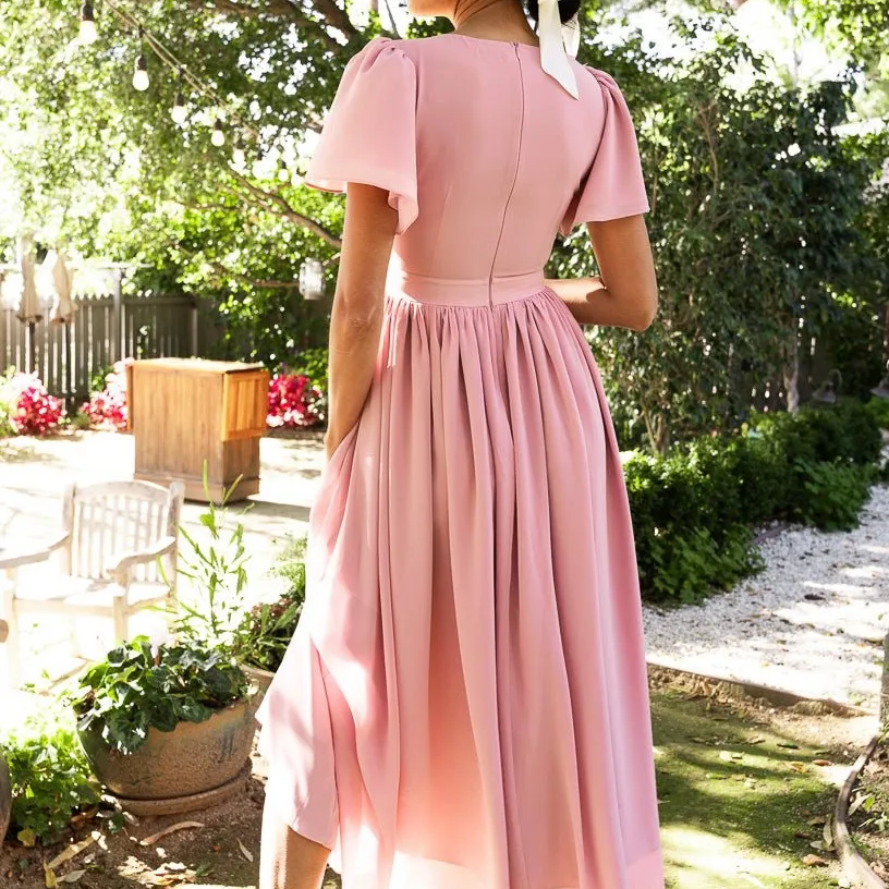 Ivy City Co Blush Maxi Dress Pink Size 18W - Image 3