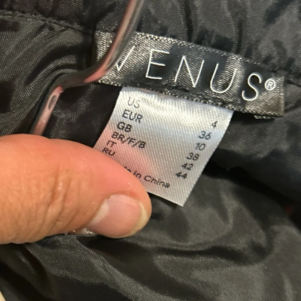 VENUS Red and Black Checkered Midi Dress - Image 5