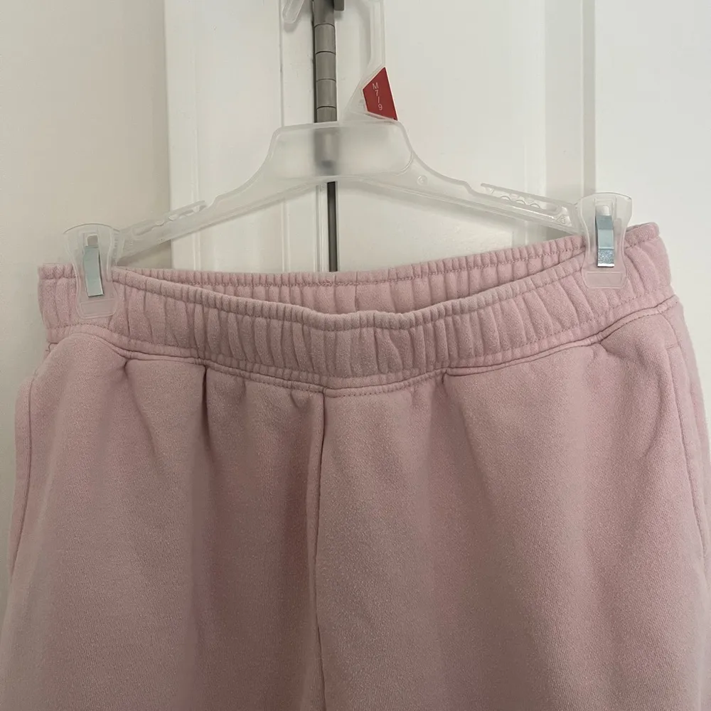 Teen Light Pink Sweatpants with Pockets and Cuffed Pant Legs - Image 2