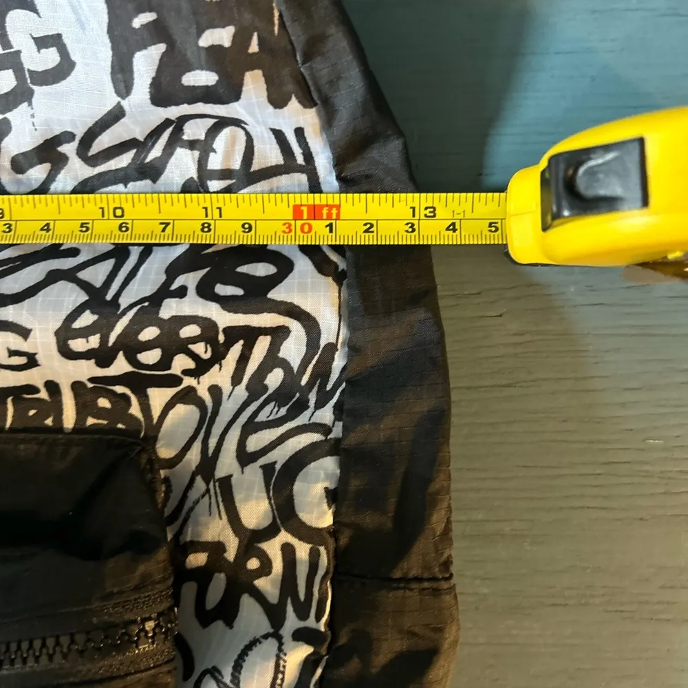 Ugg Small Black/White Logo Print Fabric Backpack - Image 10