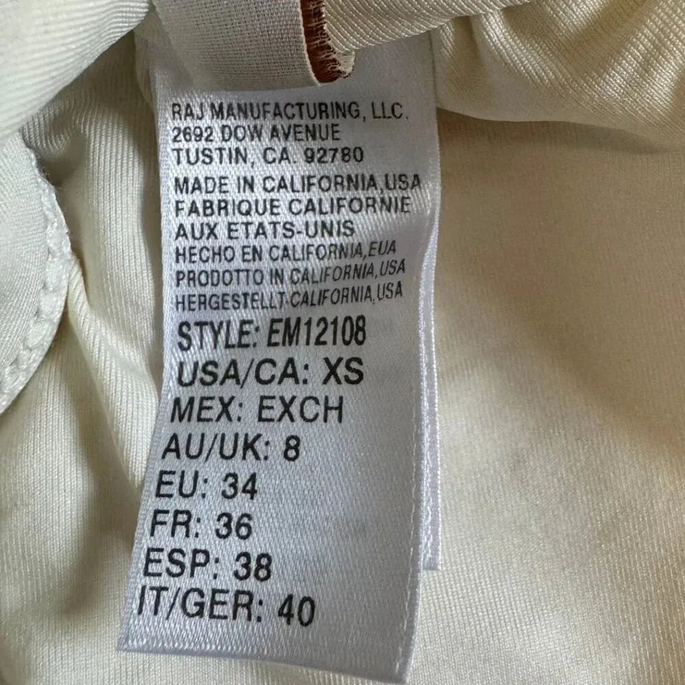 ELLA MOSS Ruffle Folklore Floral Shoulder Ruffle Shoulder Bikini Swim Top NWT XS - Image 6