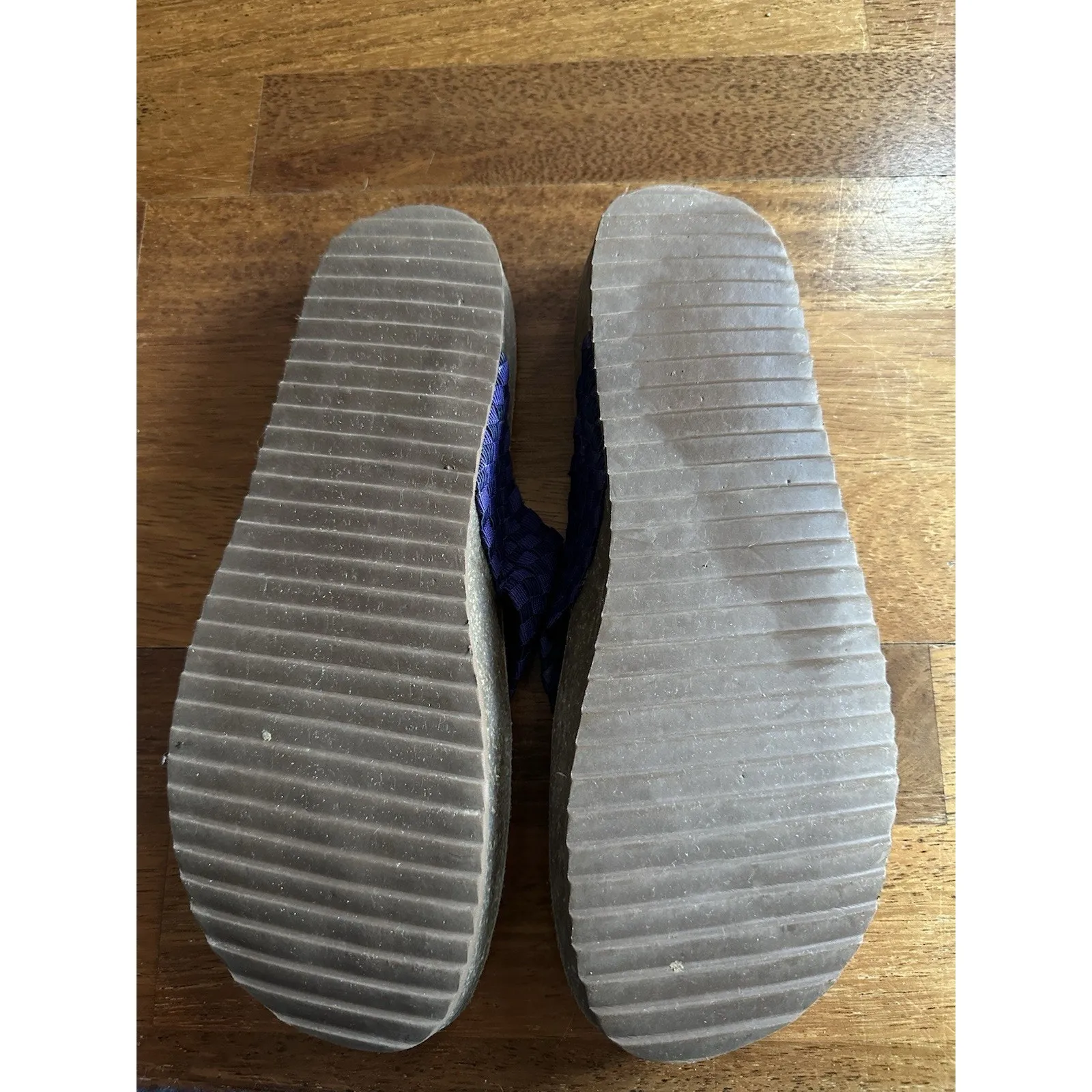 Eastland Ophella Sandals Thongs Cork Flip Flops Purple Braided Size 9 Women’s - Image 5