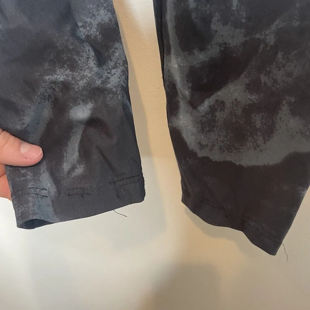 Sweaty Betty Black Blue Mesh Tie Dye Marble Leggings Size XS - Image 7