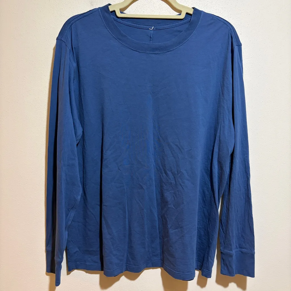 Lululemon All Yours Long Sleeve Crew Neck Shirt in Water Drop Blue - Image 4