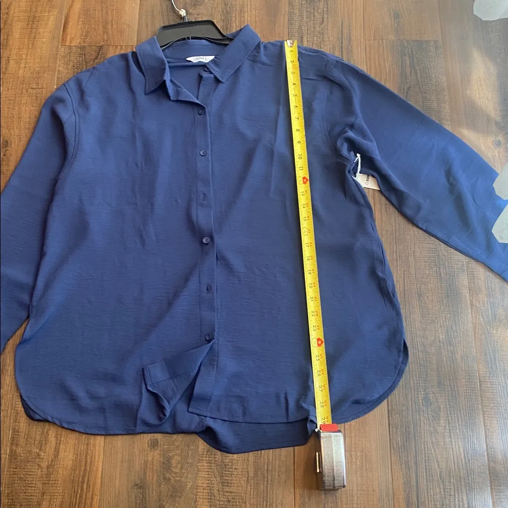 Ci Sono Navy Blue Blouse - Image 5