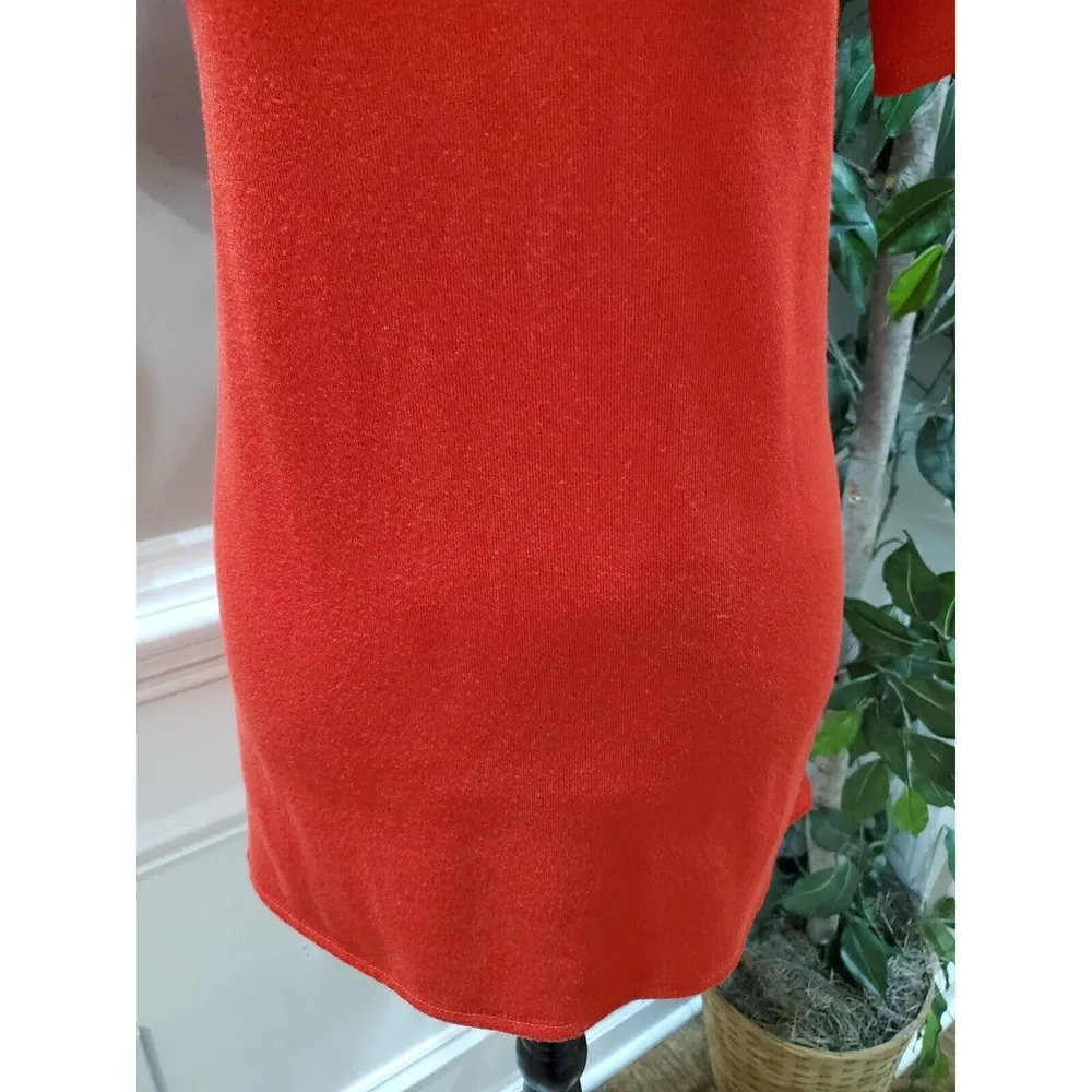 Gibson Red Polyester Round Neck Short Sleeve Pullover Tunic Top Blouse Size PXS - Image 3