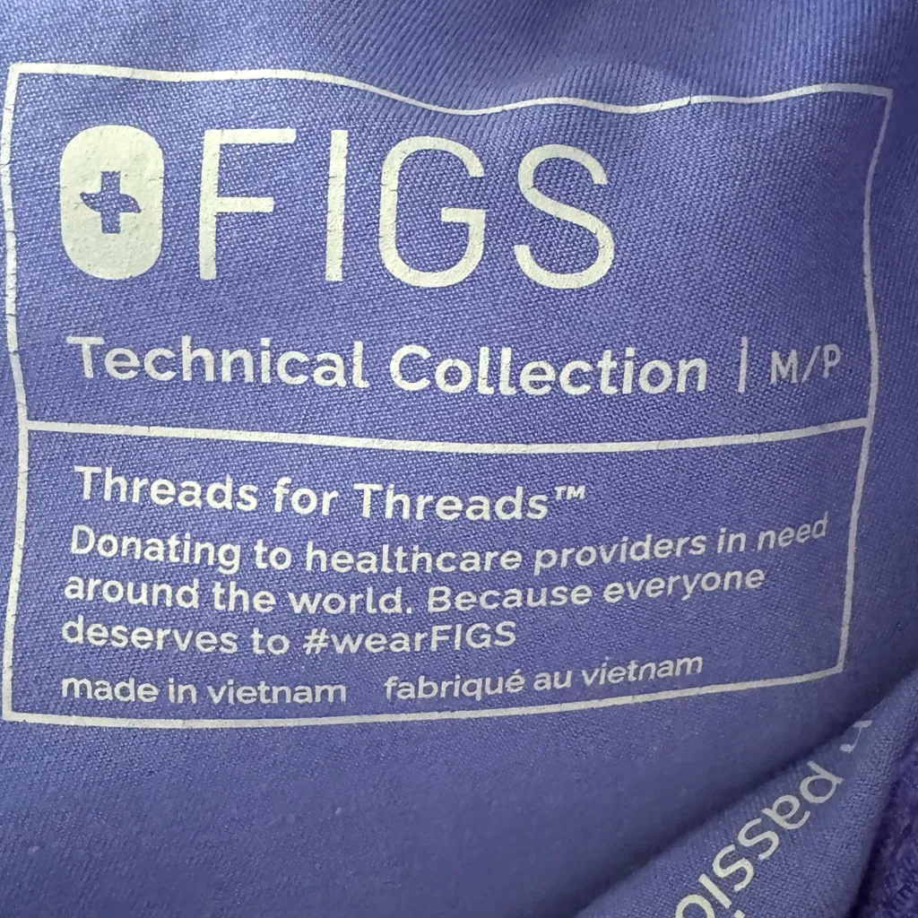 Figs High Waisted Yola Skinny Scrub Pants blueberry size medium petite MP - Image 2