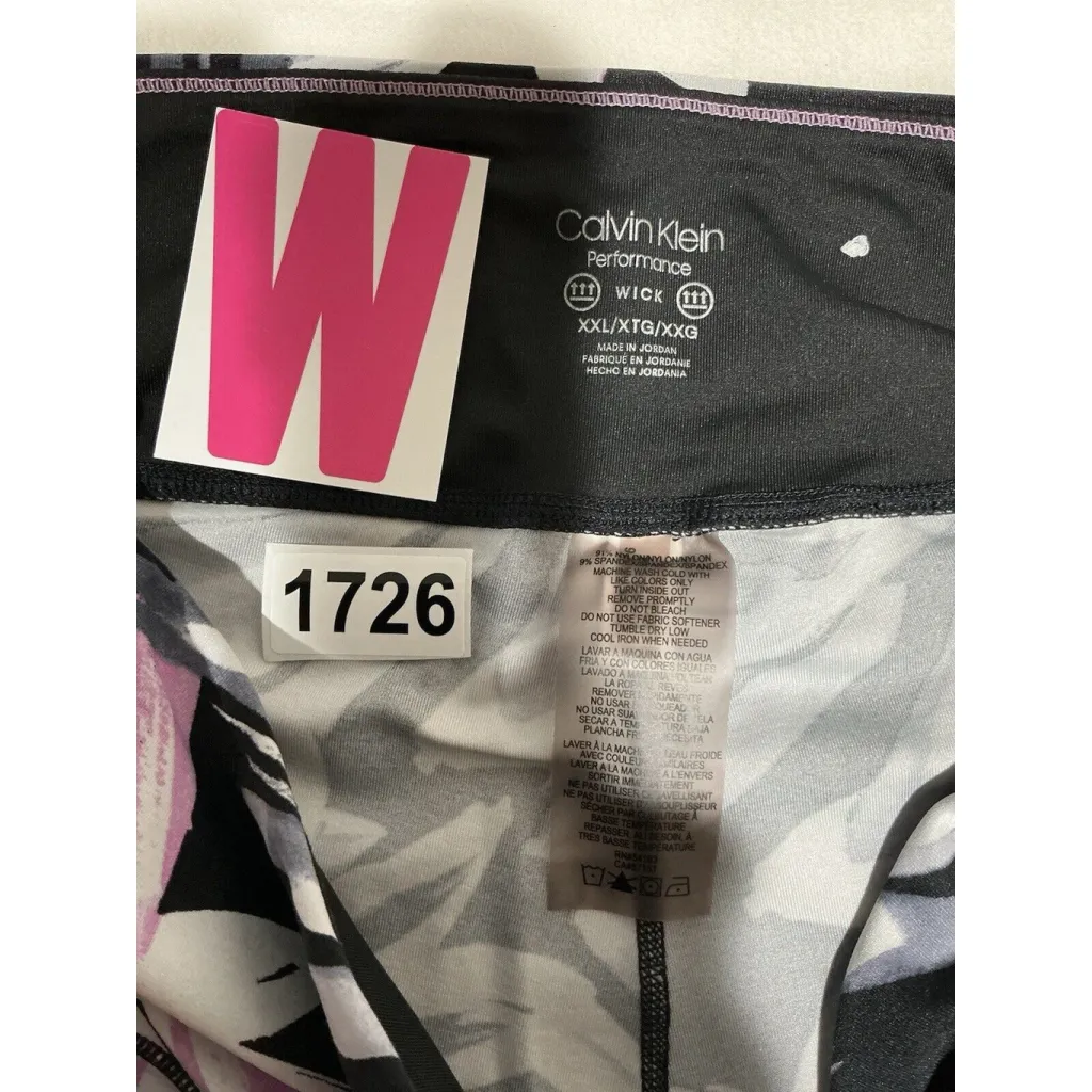 Womans Calvin Klein Performance Capri Active Pants Multi Color Xxl - Image 3