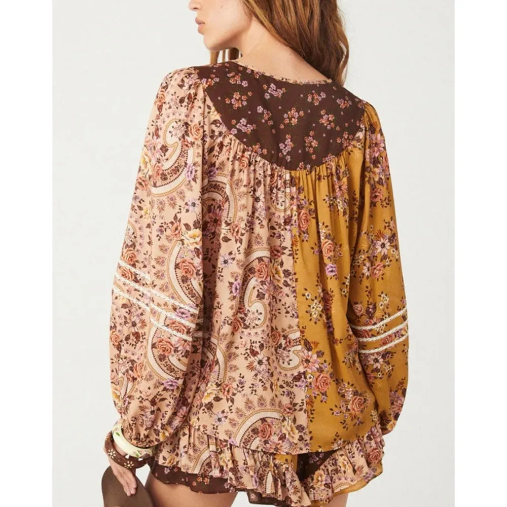 Spell Melody blouse in Woodstock EUC Brown - Image 6