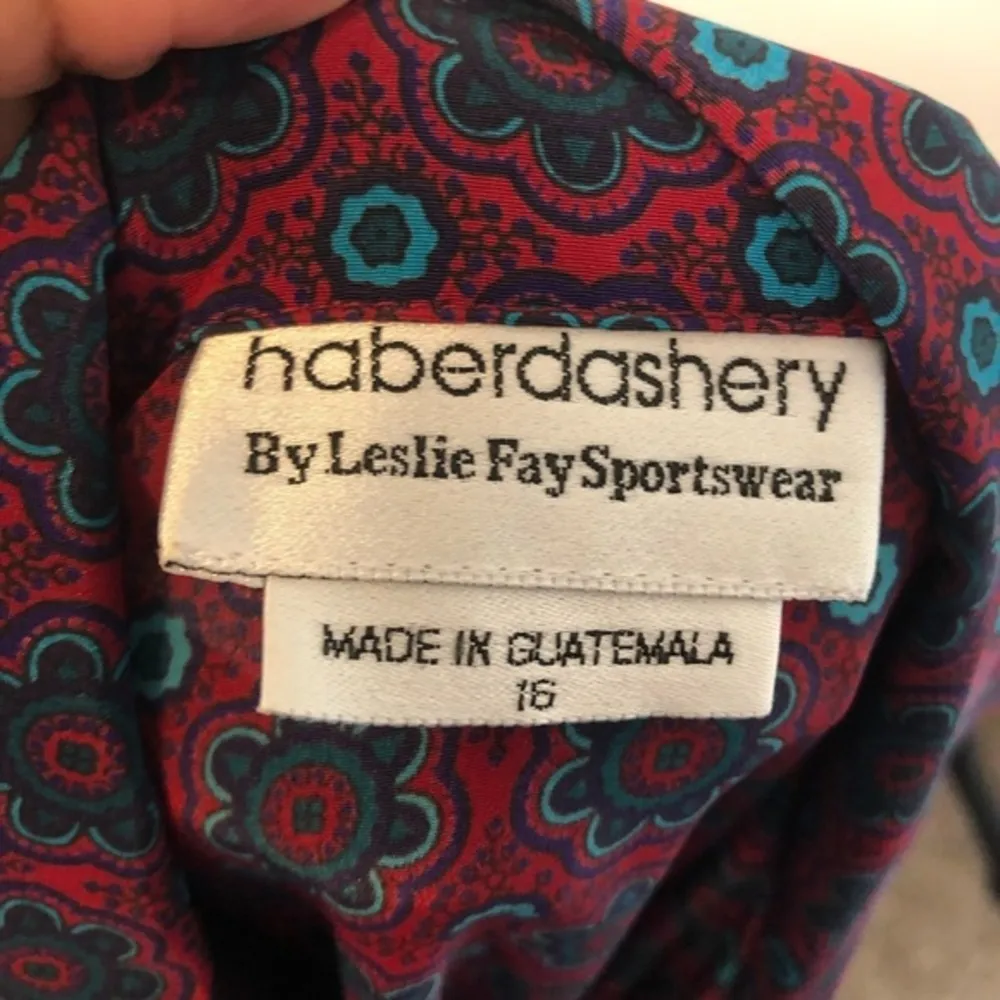 Vintage Haberdashery by Leslie Fay Floral Blouse - Image 9