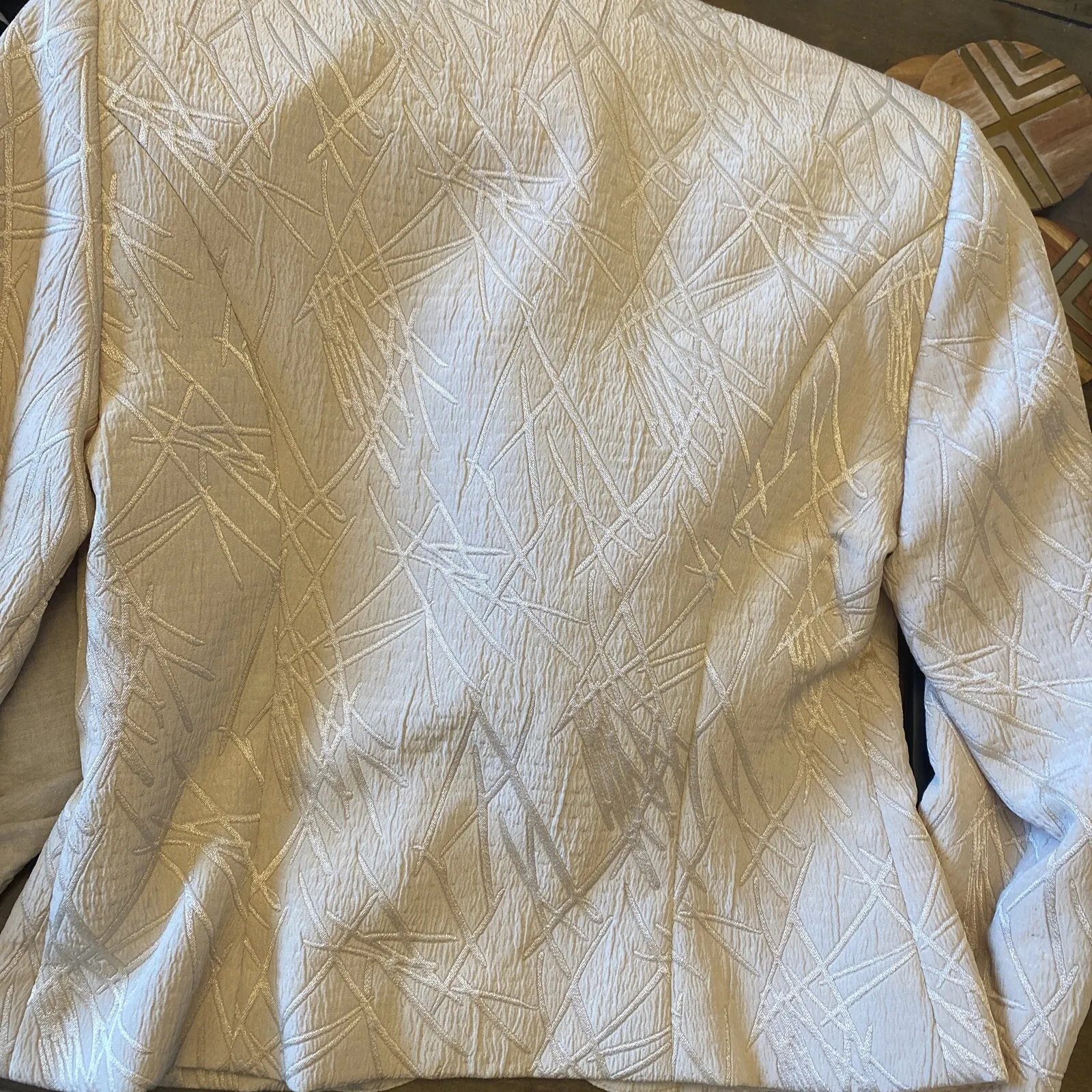 Joseph Ribkoff Womens 8 Trends Beaded Tan Blazer Jacket Old Money Derby Regal - Image 13