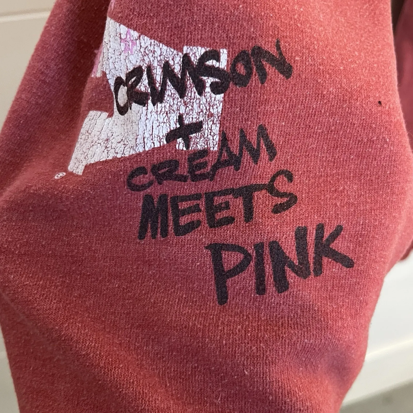 Vintage VS Pink Oklahoma Sweatpants Crimson & Cream Meet Pink Jones Mitchell Tag - Image 13