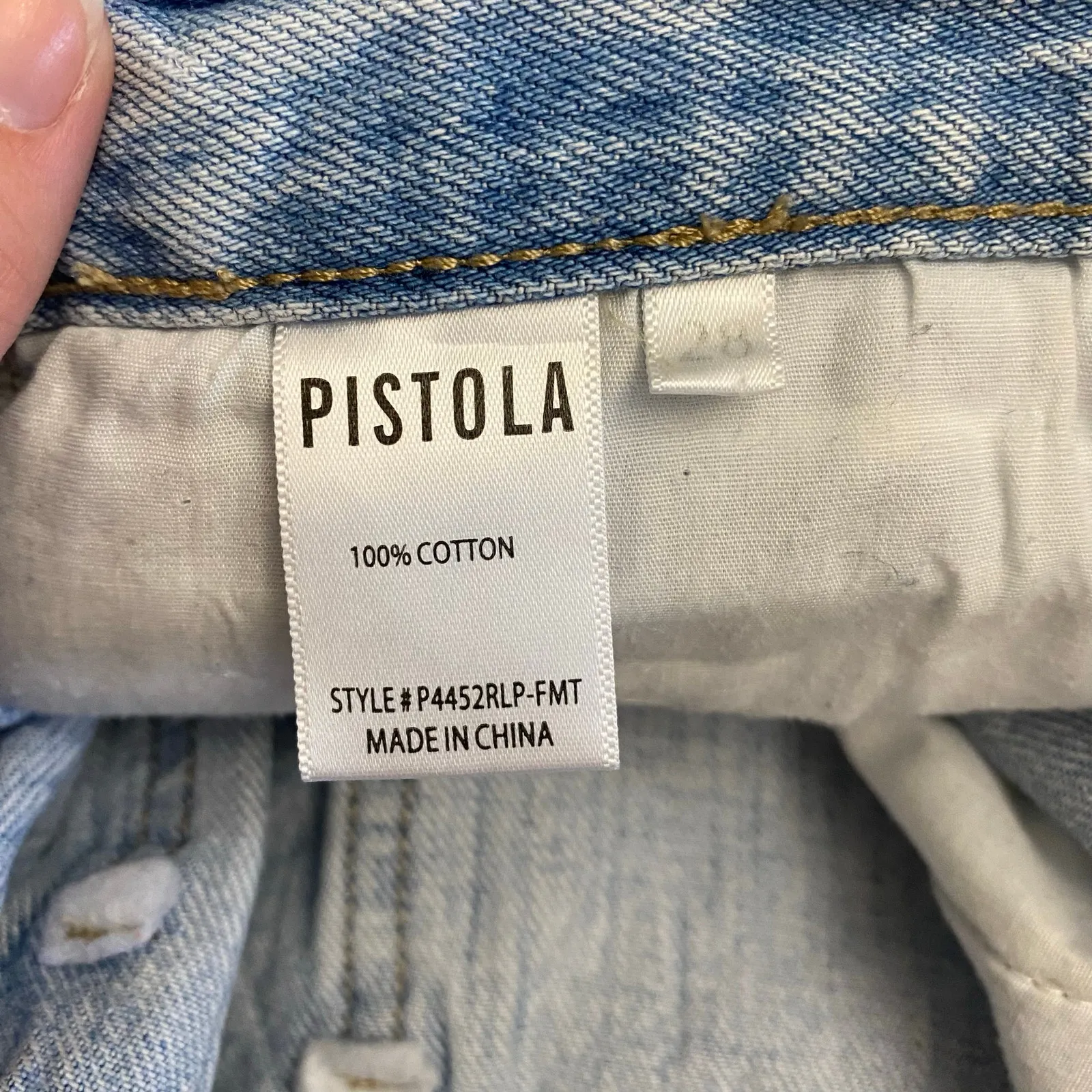 Pistola Women’s Kylee Denim High Rise Relaxed Cuffed Jean‎ Shorts Size 28 - Image 8