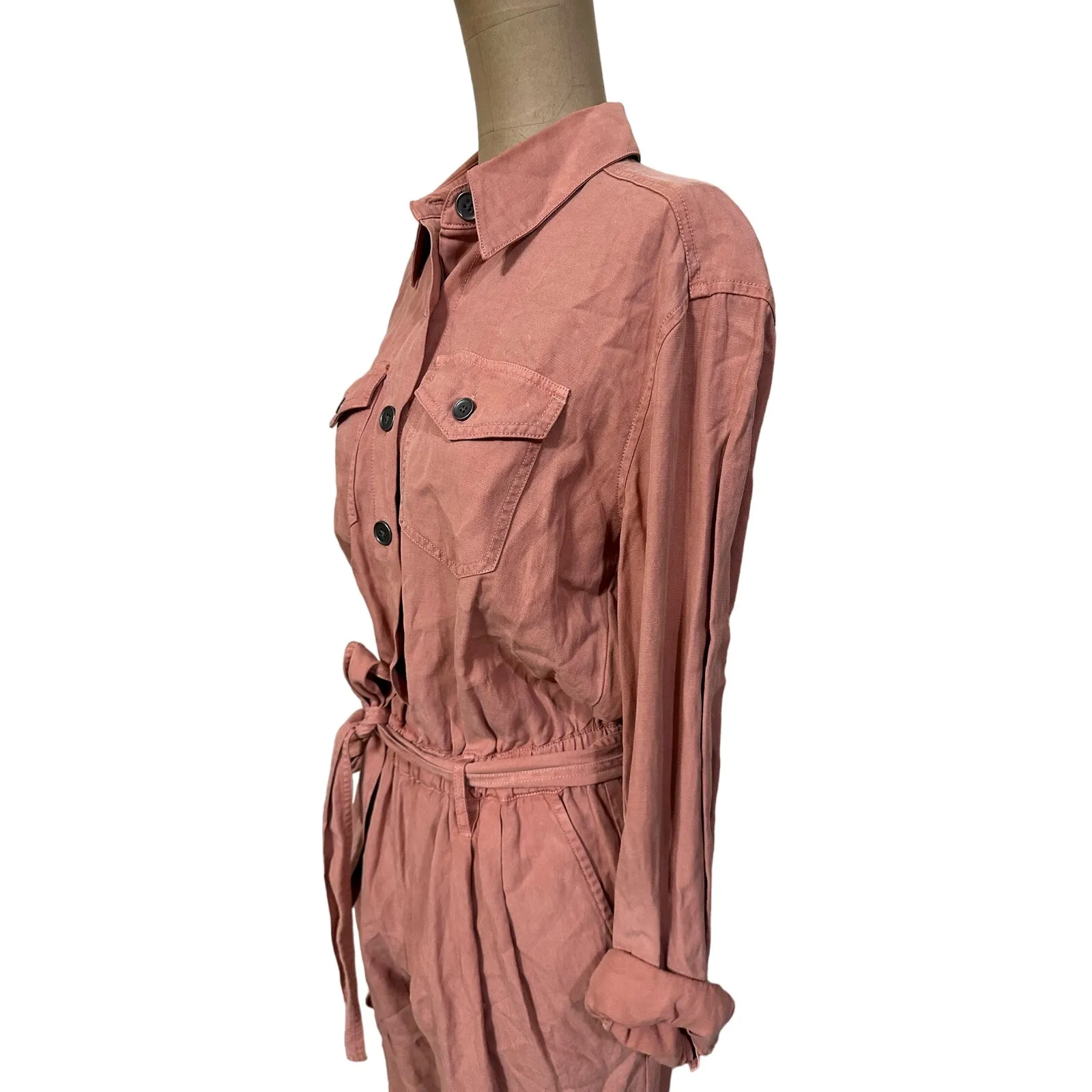 Alice + Olivia Jumpsuit Linen Blend Kai Belted - Image 5