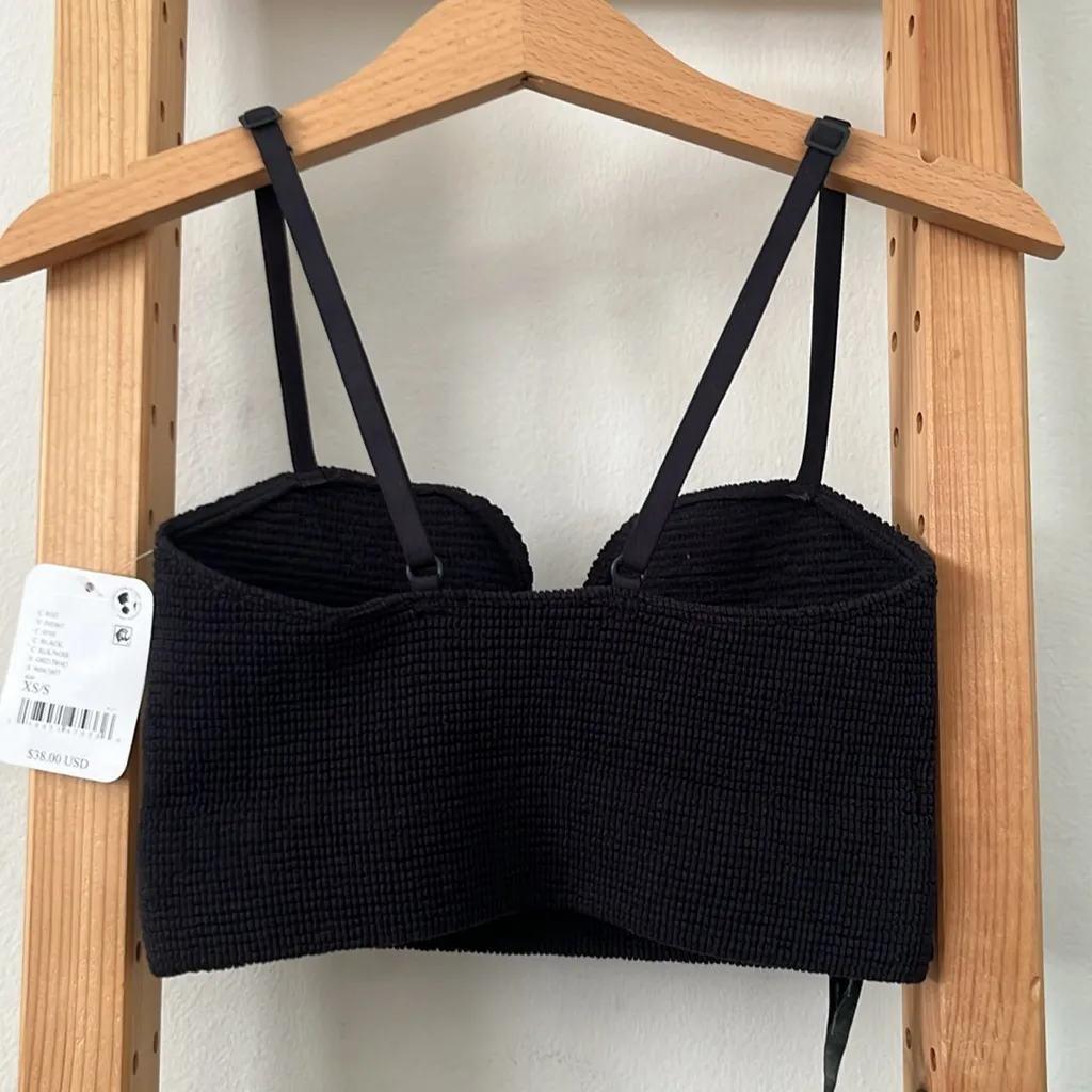Intimately FP The Rib I Reach For Triangle Bra Black Size XS - Image 5