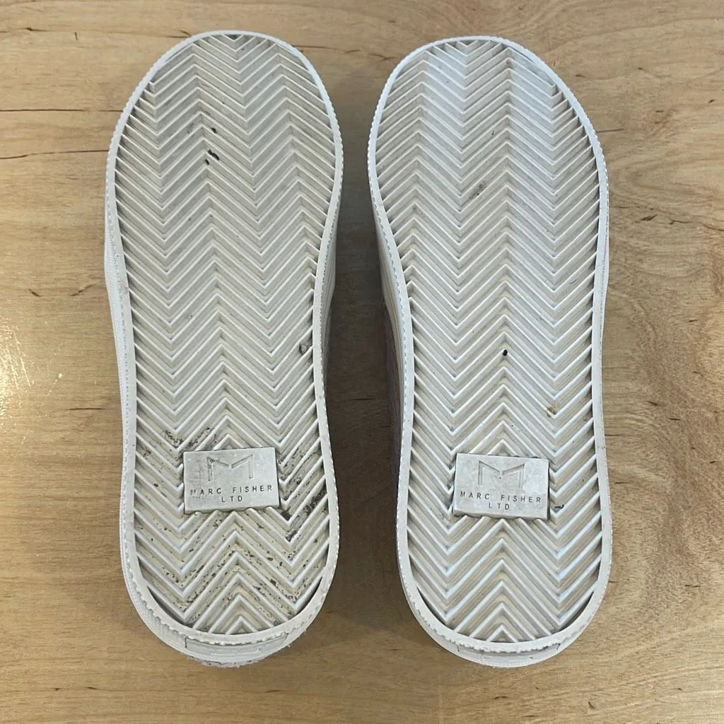 Marc Fisher LTD Womens Elise Leather Platform Sneaker Shoes Tan Size 6‎ - Image 6