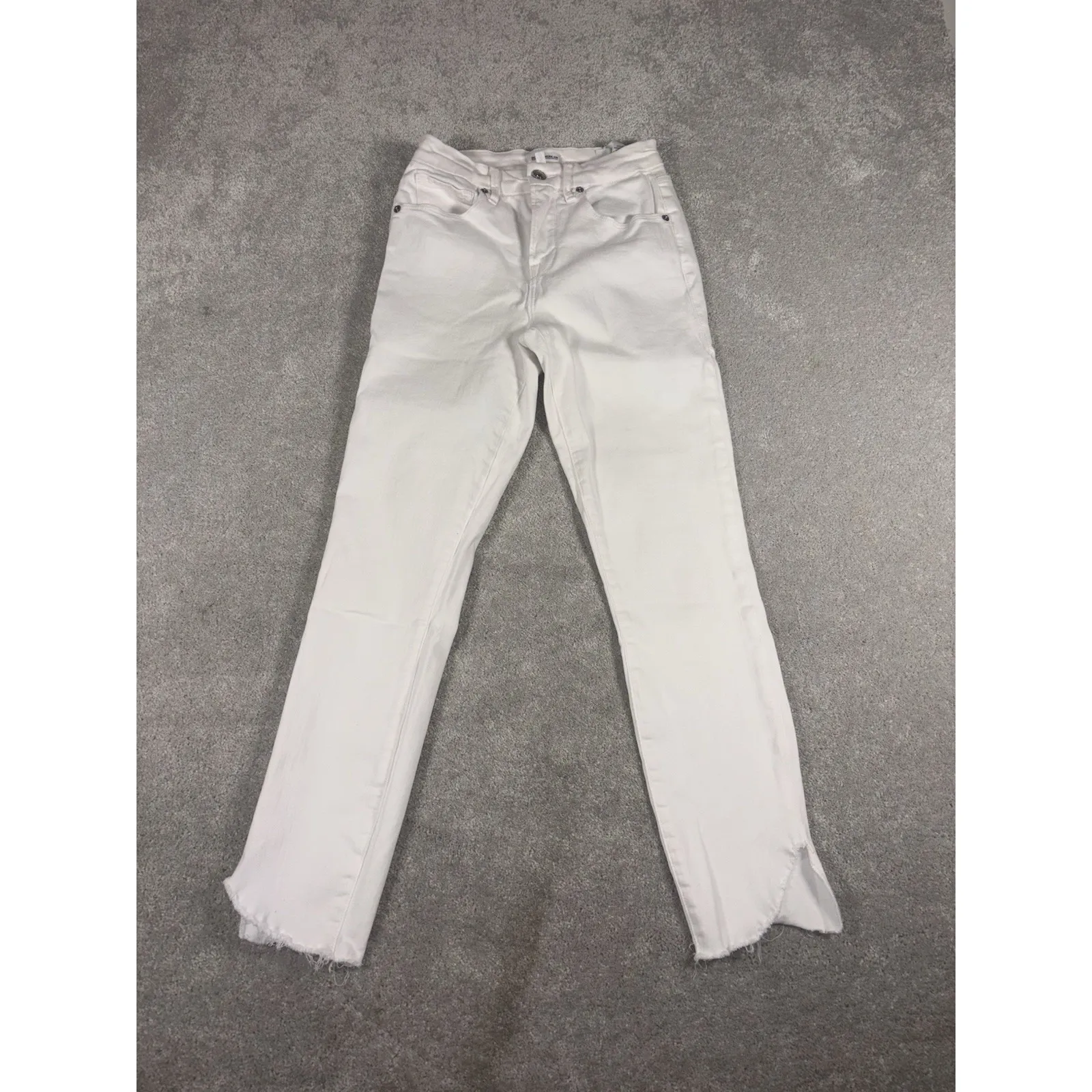 Good American Jeans Women 6/28 Skinny High Rise Good Legs Crop Ankle White NWT - Image 2